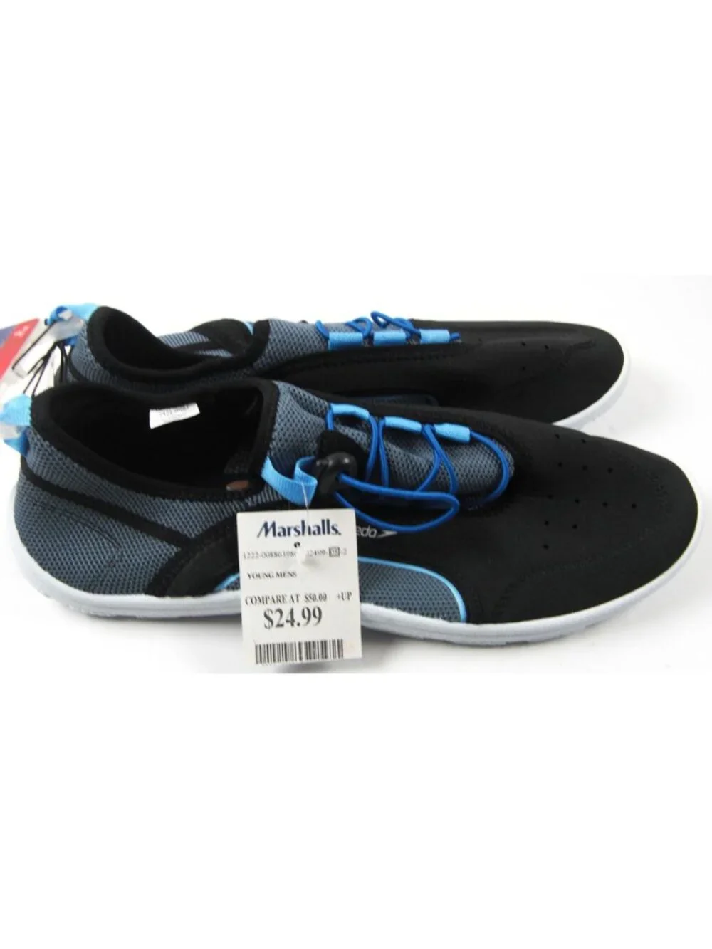 Speedo Blue Flexible Water Shoes Quick Dry Non-Slip Aqua Sneakers Size 11/12 New